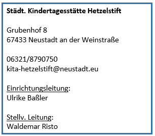 Kontakt Hetzelstift