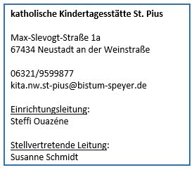 Kontakt St. Pius